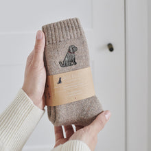 Load image into Gallery viewer, Dog walker socks - cockapoo/labradoodle (chocolate)