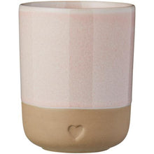 Load image into Gallery viewer, Mug (without handle) heart motif - pink