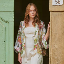 Load image into Gallery viewer, Boho garden kimono - ecru