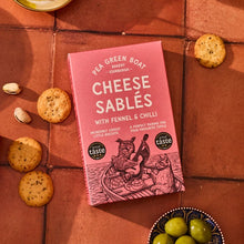 Load image into Gallery viewer, Cheese sables - nigella seeds & chive