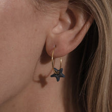 Load image into Gallery viewer, Star earrings - cobalt