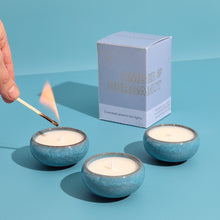 Load image into Gallery viewer, Contemporary kiln tea lights - blackberry & cedarwood