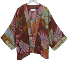 Load image into Gallery viewer, Crane kimono - brown