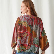 Load image into Gallery viewer, Crane kimono - brown