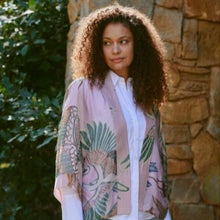 Load image into Gallery viewer, Crane kimono - plaster pink