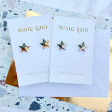 Load image into Gallery viewer, Ceramic stars stud earrings