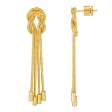 Load image into Gallery viewer, Double strand knot earrings