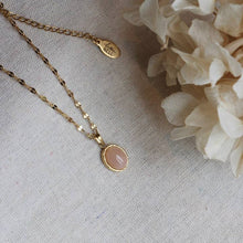 Load image into Gallery viewer, Everyday rose quartz necklace