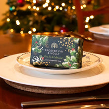 Load image into Gallery viewer, Christmas tidings guest soaps - frosted fir & holly