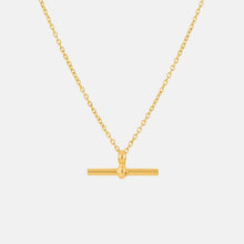 Load image into Gallery viewer, T-bar necklace - gold