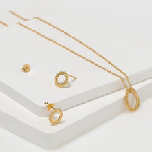 Load image into Gallery viewer, Gold meadow stud earrings