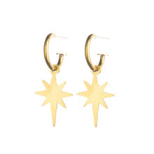 Load image into Gallery viewer, Starburst hoop earrings