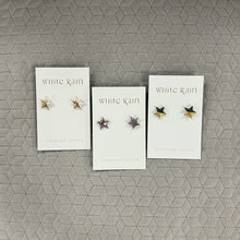 Load image into Gallery viewer, Ceramic stars stud earrings