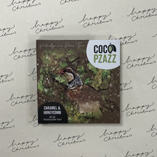Load image into Gallery viewer, Partridge in a pear tree - caramel & honeycomb milk choc