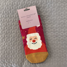 Load image into Gallery viewer, Santa socks - red