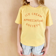 Load image into Gallery viewer, Ice cream appreciation society t-shirt - sunshine yellow