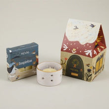 Load image into Gallery viewer, Christmas cottage candle/dec - inspiritus