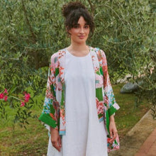 Load image into Gallery viewer, Kitsch bouquet kimono - green