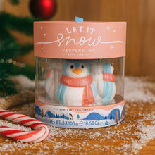 Load image into Gallery viewer, Let it snow bath fizzer - snowmen