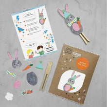 Load image into Gallery viewer, Make your own bunny peg doll