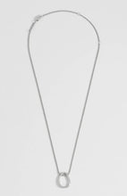 Load image into Gallery viewer, Open abstract drop pendant - silver