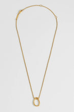 Load image into Gallery viewer, Open abstract drop pendant - gold