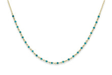 Load image into Gallery viewer, Panacea turquoise gold gemstone necklace