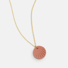 Load image into Gallery viewer, Porcelain scallop earrings - coral