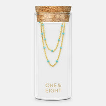 Load image into Gallery viewer, Enamel necklace - sky blue
