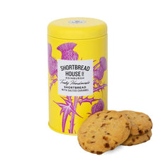 Load image into Gallery viewer, Tin shortbread biscuits - salted caramel