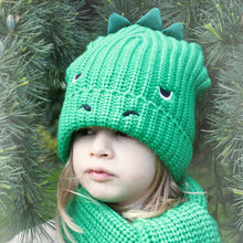 Load image into Gallery viewer, T-rex knitted hat