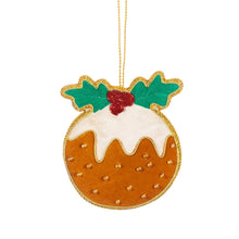 Load image into Gallery viewer, Christmas pud (zari) Xmas dec