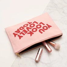 Load image into Gallery viewer, You look lovely today pouch - blush pink