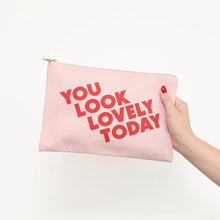 Load image into Gallery viewer, You look lovely today pouch - blush pink
