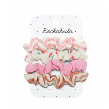 Load image into Gallery viewer, Cherry stripe scrunchie set