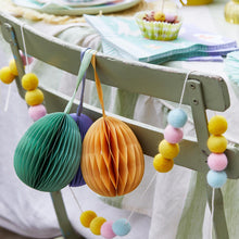 Load image into Gallery viewer, Hanging honeycomb egg decs - set of 3