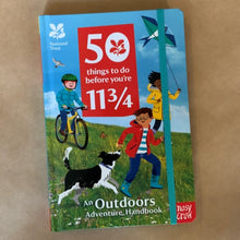 Load image into Gallery viewer, 50 things to do before your 11 3/4... Featuring exciting and inclusive activities, selected by children around the country, encouraging children from any background to engage with nature using all their senses. Bright, graphic design, interactive elements and bite-sized text will appeal to boys and girls across a wide age-range. This pocket-sized companion contains 50 fantastic activities. Full with handy tips, nature facts and activity checklists.