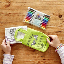 Load image into Gallery viewer, Butterflies placemat to go - colour in & learn