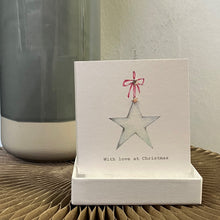 Load image into Gallery viewer, Boxed earring card - Christmas tree & rocking horse