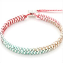 Load image into Gallery viewer, Iztac candy ombré silver woven bracelet
