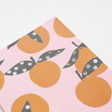 Load image into Gallery viewer, Cut out oranges softback notebook