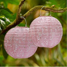 Load image into Gallery viewer, Boho outdoor solar lanterns - various colours