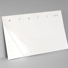 Load image into Gallery viewer, Desktop pad - weekly planner