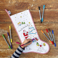 Load image into Gallery viewer, Christmas stocking - colour in & learn