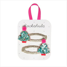 Load image into Gallery viewer, Xmas tree glitter clips