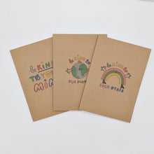 Load image into Gallery viewer, Earth recycled notebook