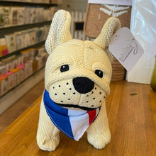 Load image into Gallery viewer, Knitted British bulldog soft toy