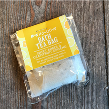 Load image into Gallery viewer, Bath tea bag - sweet amber & grapefruit ginseng