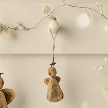 Load image into Gallery viewer, Xmas decs - wooden angel - small

