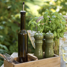 Load image into Gallery viewer, Oil/vinegar bottle - olive green
